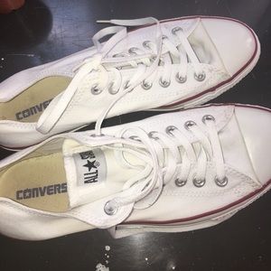 New White Converse Men’s 9/Women’s 11